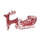 thumbnail image 1 of Adornos de trineo de alce, accesorios para fotos de trineo de reno navideño, figuras de trineo en miniatura Rojo, 1 of 9