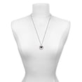 thumbnail image 2 of Delight Jewelry Silver-tone Small Long Black Heart - Class of 2026 Affirmation Ring Necklace, 23", 2 of 4