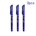 thumbnail image 1 of Juego de recargas de gel para bolígrafos borrables, varillas lavables con mango para escuela, suministros de papelería de oficina, 0,5 mm, tintas color azul y negro, 1 of 4
