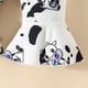 thumbnail image 2 of Gibobby Conjunto de Sudadera y Leggings de Lana de manga larga para niñas con estampado de lechera de animados y pantalones de campana(Morado, 3-6 Meses), 2 of 5