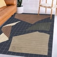 thumbnail image 3 of Teppich Homes Charcoal Geometric Area Rug 10x14 - Wool Tufted Carpet for Living Room And Hallway, 3 of 7