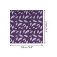 thumbnail image 2 of INSPIRE CHIC Men's Feather Pocket Square Soft Solid Handkerchief with Embroidered Edge Purple One Size, 2 of 4
