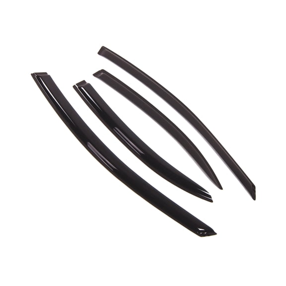 Tuningpros WD2-097S Outside Mount Window Visor Deflector Rain Guard Dark Smoke 4 Pcs Set For 2001-2006 Chrysler Sebring