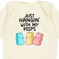 thumbnail image 4 of Inktastic Easter Just Hangin' with My Peeps Boys or Girls Long Sleeve Baby Bodysuit, 4 of 5