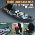 thumbnail image 5 of 11 ft Inflatable Stand Up Paddle Board with Accessories Kit, 34 in Wide Non-Slip SUP Board with Adjustable Paddle, Kayak Seat, Removable Fins and Backpack for Adults and Youth, 5 of 8