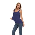 thumbnail image 6 of ANLIQI Womens Summer Bamboo Rayon Tank Tops Adjustable Spaghetti Strap Camisoles Breathable Undershirts 3 Pack(3D, XL), 6 of 7