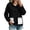 White, variant on vdgthytj Rain Jacket Women Long Sleeve Full Zip Color Block Hooded Waterproof Fall Outdoor Outerwear with Pockets(X-Large,White)