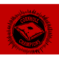 thumbnail image 2 of Cornhole Champions Adult Red Crew Neck Short Sleeve Tee-Medium, 2 of 4