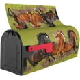 thumbnail image 3 of Horses Running Mailbox Cover Mailbox Wraps, Waterproof Mailbox Covers Magnetic Post Box Cover Large Size 25.5"(L) x 21"(W) Garden Yard Outside Farmhouse Home Decor, 3 of 6