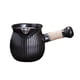 thumbnail image 2 of Tetera de cerámica portátil con asa lateral para té negro, 2 of 9