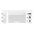 thumbnail image 2 of Detachable Wireless Keyboard Cover for iPad 7/8/9 Gen 10.2", Slim Folio Case with Apple Pencil Slot Adjustable Stand Auto Sleep Wake,Cream White, 2 of 10