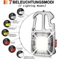 thumbnail image 2 of Jinsinto 2 PCS Mini Flashlight LED Work Light 7 modes Waterproof Lamps Rechargeable Emergency Light Rechargeable Magnetic foot for Camping Emergency, 2 of 5