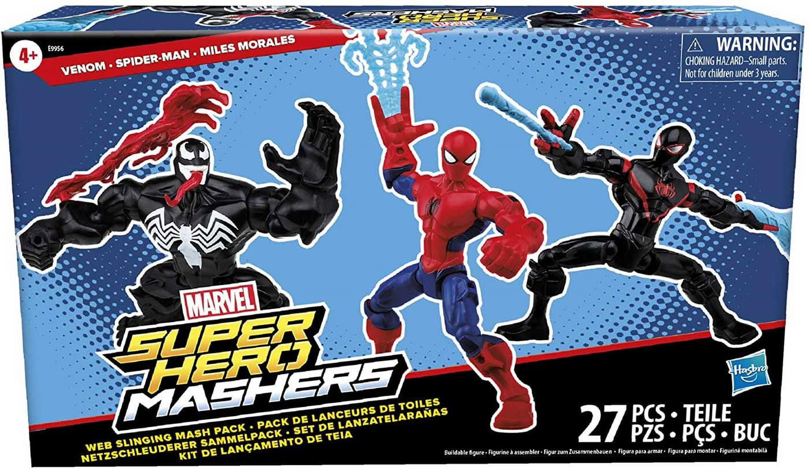 Hasbro Super Hero Mashers Collectible Child Venom Action Figure, Plastic Multicolor, 6"
