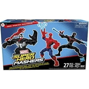 Marvel Super Hero Mashers Web Slinging Mash Pack Figure Set Venom, Spider-Man & Miles Morales