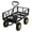 Black with 550lbs, variant on Heavy Duty Steel Garden Cart Wagon - 550 Lbs Capacity, 10" All-Terrain Wheels, 180° Rotating Handle & Removable Mesh Sides, Pullable Utility Wagon for Yard, Farm, Lawn landscaping
