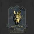 thumbnail image 2 of Women's Hogwarts Legacy The Graphorn Logo  Graphic Tee Black Large, 2 of 4