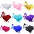 thumbnail image 4 of Bolsas transparentes de regalo de organza Boshen de 5 x 7 cm, 200 unidades, colores mezclados, 4 of 6