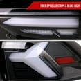 thumbnail image 3 of LED TAIL LIGHTS SEQUENTIAL TURN SIGNAL WITH MATTE BLACK HOUSING AND CLEAR LENS - WHITE LED BAR Made for and Compatible with 19-21 TOYOTA RAV4, 3 of 6