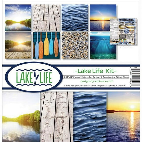 Reminisce Collection Kit 12"X12"-Lake Life