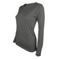 thumbnail image 4 of Felirenzacia Cotton Long Sleeve Tee Shirts for Women Slim Fit Pullover Basic Crewneck Tops, 4 of 4