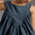 thumbnail image 6 of Womens Peplum Babydoll Tank Tops Summer Sleeveless Loose T Shirts Casual Shirred Flowy Tops, 6 of 7
