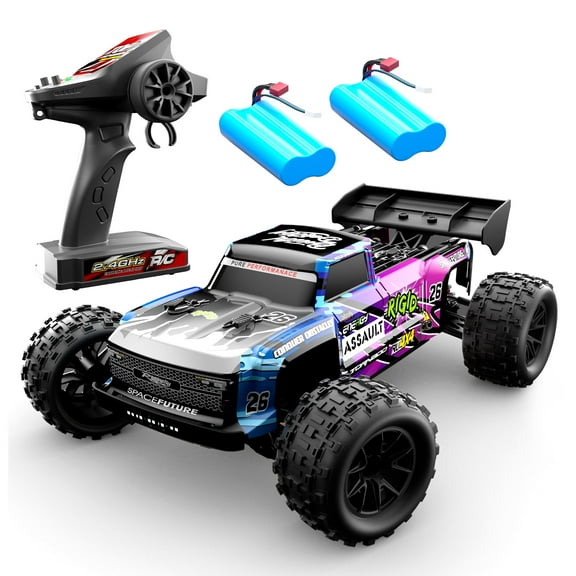 1:12 Full Scale 4WD Brushless RC Car, All Terrain 60KM/H High Speed Off Road Truck, Alloy Chassis, 2.4Ghz Remote Control, Supports Vehicles Racing Together
