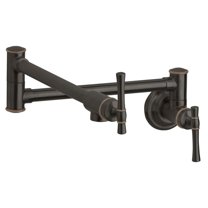 Elkay LKEC2091RB Elkay Explore Wall Mount Pot Filler Kitchen Faucet with Lever Handles Oil Rubbed Bronze