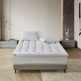 thumbnail image 2 of Farm To Home  Organic Blended Cotton Gusseted Mattress Topper - White King, 2 of 5