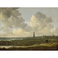 thumbnail image 2 of Jan van Goyen 24x19 Gold Ornate Framed and Double Matted Museum Art Print Titled - View of Rhenen (1646), 2 of 4