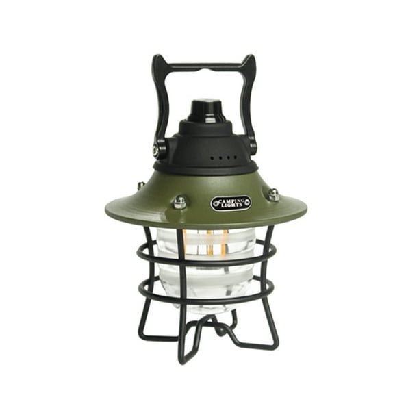 Linterna colgante ajustable Yuarrent Retro LED USB recargable para camping tipo 1 tipo 2 tipo 3