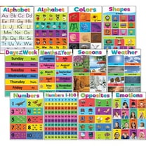 Teacher Created Resources Colorful Early Learning Small Posters (12 Pack) - Classroom Supplies