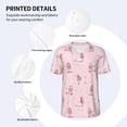 thumbnail image 3 of KLL Poodle Dog for Men's Baseball Shirts,Short Sleeve Casual Shirts Button Down Shirt for Men Beach Summer Wedding Shirt-Large, 3 of 7