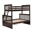 thumbnail image 5 of Tcbosik Bunk Bed Twin Over Full with 2 Storage Drawers, Wood Bed Frame with Ladder and Guardrails for Small Space, Easy Assembly, Espresso, 5 of 8
