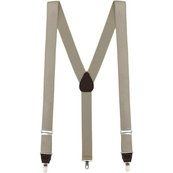 SuspenderStore French Satin Twill Suspenders - Clip - 6 Colors & 2 Sizes