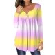 thumbnail image 4 of Tops de Mujer Blusas de Manga Larga Camiseta Suelta Estampada de Moda Cuello Redondo Casual Odeerbi ODB183406, 4 of 5