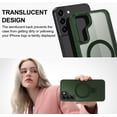 thumbnail image 4 of Casehas - Funda magnética con soporte para Samsung Galaxy S22, a prueba de golpes, color verde, 4 of 8