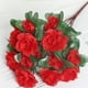 thumbnail image 1 of Artificial Azalea Flower Bouquet with Green Leaves for Wedding and Home Decor, 1 of 2