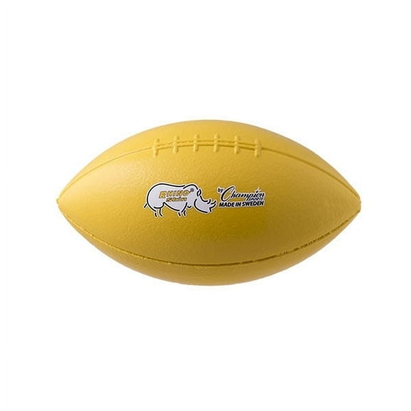 Champion Sports 10.5 Inch Rhino Skin Molded Foam Football, Yellow