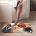 thumbnail image 4 of 1pc Tropical Plant and Geometric Absorbent Non-Slip Bathroom Thickened Flannel Rug Decor,Soft,Quick Drying,Suitable For Indoor/outdoor Use,Bathrooms,Bedrooms,Kitchens,Terrace,Laundry Rooms,16"x24", 4 of 9