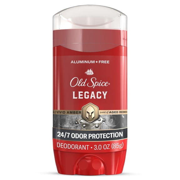 Old Spice Deodorant for Men, Aluminum Free, Legacy, 24/7 Odor Protection, 3.0 oz