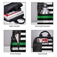 thumbnail image 3 of Honeii American Flag Print Lightweight Backpacks,Carry on Backpack,Durable Backpack for School, Work & Travel, 3 of 7