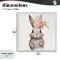 thumbnail image 4 of Stupell Industries Cottage Sweet Floral Crowned Bunny White Framed Giclee Art, 24 x 24, by Lazar Studio, 4 of 8