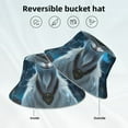 thumbnail image 3 of Vsdgher Forest Meditating Goat Print Bucket Hat for Men&Women Bucket Hat Reversible Summer Double-Side-Wear Travel Gardening, Beach, Camping, Hiking, Fishing Cap, 3 of 5