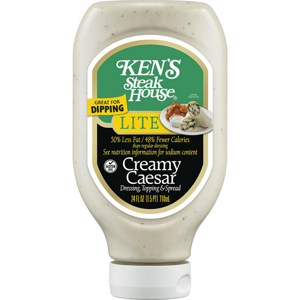 Ken's Steak House Lite Creamy Caesar Dressing 24 oz