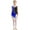 Royal Blue, variant on YUUMIN Kids Girls Shiny Rhinestone Ballet Dance Skating Dress Color Block Gymnastics Leotard Dance Unitards Red 10