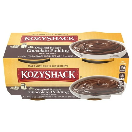 Kozy Shack® Original Recipe Chocolate Pudding 4-4 oz. Cups