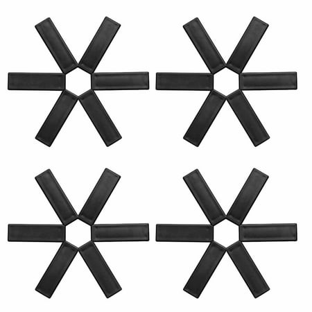 

Clupup Creative Folding Heat Insulation Pad 4 Pcs Non-Slip Heat-Insulating Placemat