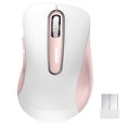 thumbnail image 5 of Wireless Mouse, 2.4GHz with USB Receiver, 1200 DPI Optical Tracking, 5 Buttons,Ambidextrous PC/Mac/Laptop - Red, 5 of 11