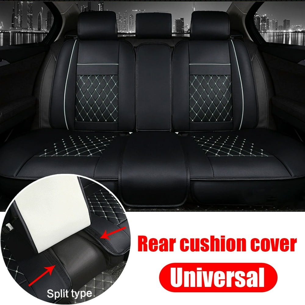 Car Rear Seat Cushion Seat Cover Set PU Leather For 5 Seat ( Only Rear