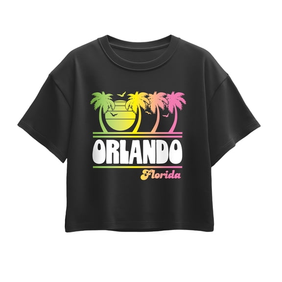 Instant Message - Orlando Florida Short Sleeve Boxy Graphic T-Shirt